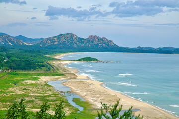 Coastal View of DMZ and Mount Kumgang from Unification Observatory