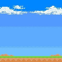 Pixel art, Game background, pattern 