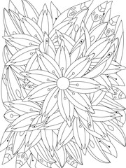Flowers Coloring Book Pages Flowers Patterns