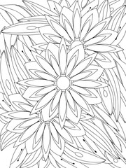 Flowers Coloring Book Pages Flowers Patterns