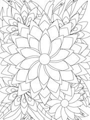 Flowers Coloring Book Pages Flowers Patterns