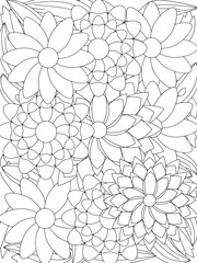 Flowers Coloring Book Pages Flowers Patterns
