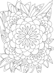 Flowers Coloring Book Pages Flowers Patterns