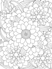 Flowers Coloring Book Pages Flowers Patterns