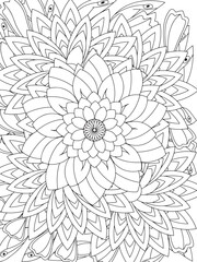 Flowers Coloring Book Pages Flowers Patterns