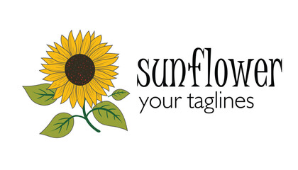 Sunflower vector illustration design