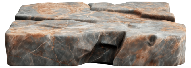 PNG Large, irregularly-shaped rock formation