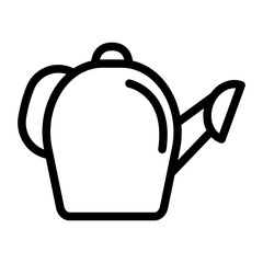 Watering Can Outlined Icon Vector