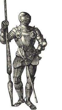 Armor vintage illustration isolated  on transparent background