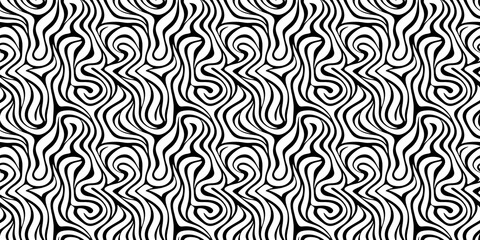 Dynamic curves pattern with fluid, modern lines. seamless background pattern