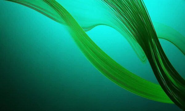 Emerald Dance: Luminescent kelp sways gracefully in the ocean current, its vibrant green hues illuminating the turquoise depths.
