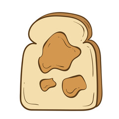 Obraz premium Bread Peanut Butter