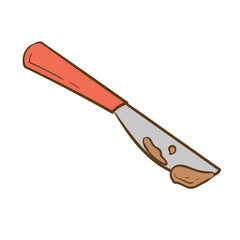 Peanut Butter in Knife