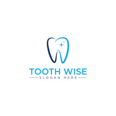 Unique modern minimalistic dental Logo design