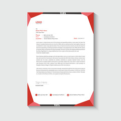 Abstract Letterhead Design Template