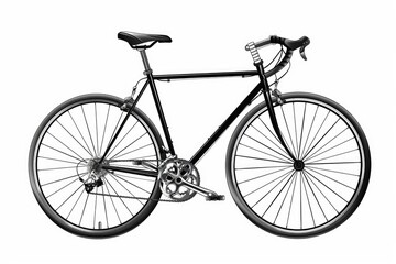 Fototapeta premium A classic bicycle captured in monochrome tones