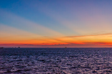 Fototapeta premium 夕焼けと海