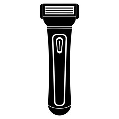 Electric Shaver Silhouette Vector on White Background