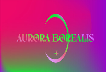 Abstract blurred background in The Northern Lights or Aurora Borealis colors.