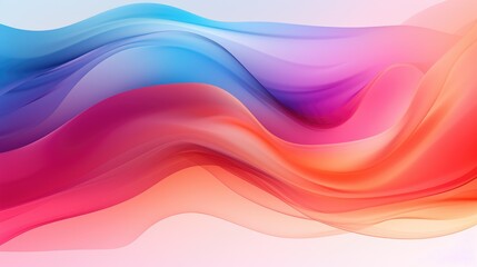 Abstract flowing liquid with gradient hues