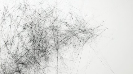An intricate web of abstract lines, symbolizing complexity and interconnectedness, set against a pure white background.