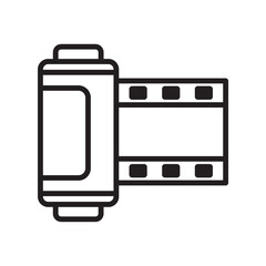 camera roll film icon design vector template
