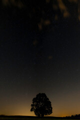 Nachtaufnahme vom Sternenhimmel mit der Milchstrasse.
