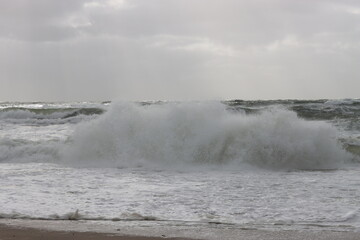 Breaking wave in the North Sea