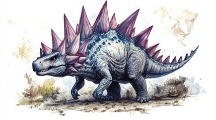 Fototapeta premium dinosaur pencil drawing