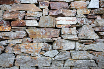 Wall natural stones
