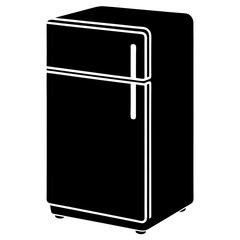 Refrigerator Silhouette Vector Design