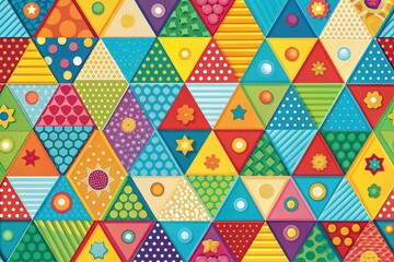 Geometric Kiddie Cleanse: Triangles, squares, honeycomb patterns, bright and energizing