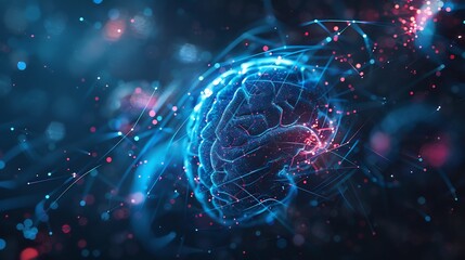 Fototapeta premium Digital Brain Abstract