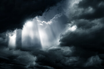 Dramatic Storm Clouds Background