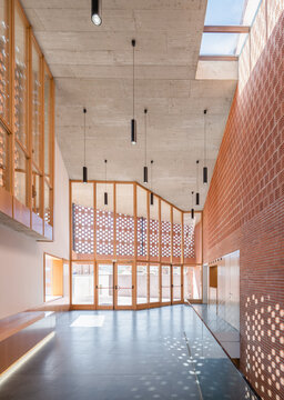 Modern auditorium interior with elegant design elements