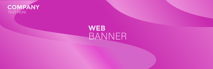 Abstract background with wave, Banners abstract Pink gradient background with waves for business , Pink banner, pink gradient