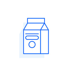 Milk, drink food icon. Restaurant line editable sign.  Public catering related icon. Menu category. Vector illustration in modern thin line style.