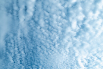 Blue sky and white clouds. Beautiful cloud landscape.