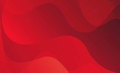 Red abstract gradient wave banner, Red abstract background, red abstract background