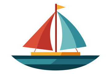 Sailboat Vector Illustration - Nautical SVG, Cricut Files, and Clipart for Logos & T-Shirt Graphics