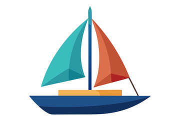 Sailboat Vector Illustration - Nautical SVG, Cricut Files, and Clipart for Logos & T-Shirt Graphics