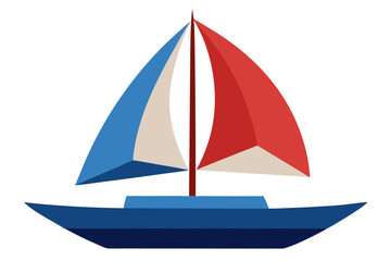 Sailboat Vector Illustration - Nautical SVG, Cricut Files, and Clipart for Logos & T-Shirt Graphics