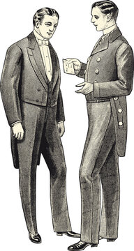 business men discuss vintage illustrationisolated   on transparent background
