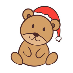 Bear Christmas Character