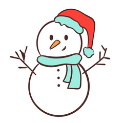 Snowman Christmas Character