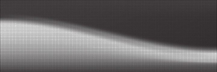 Halftone gradient. Dotted gradient, smooth dots spraying and halftones dot background seamless horizontal geometric pattern vector template set eps 10