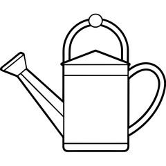 Electric Watering Can line art