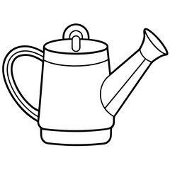 Electric Watering Can line art
