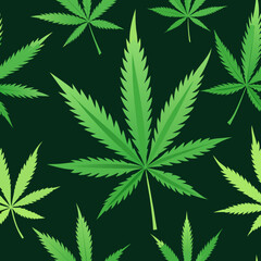 seamless marijuana pattern