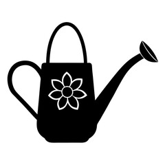 Electric Watering Can Silhouette